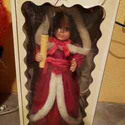 Christmas animated doll