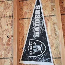 Vintage Oakland raiders banner