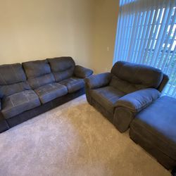 Couch, Chair, And Ottoman Set