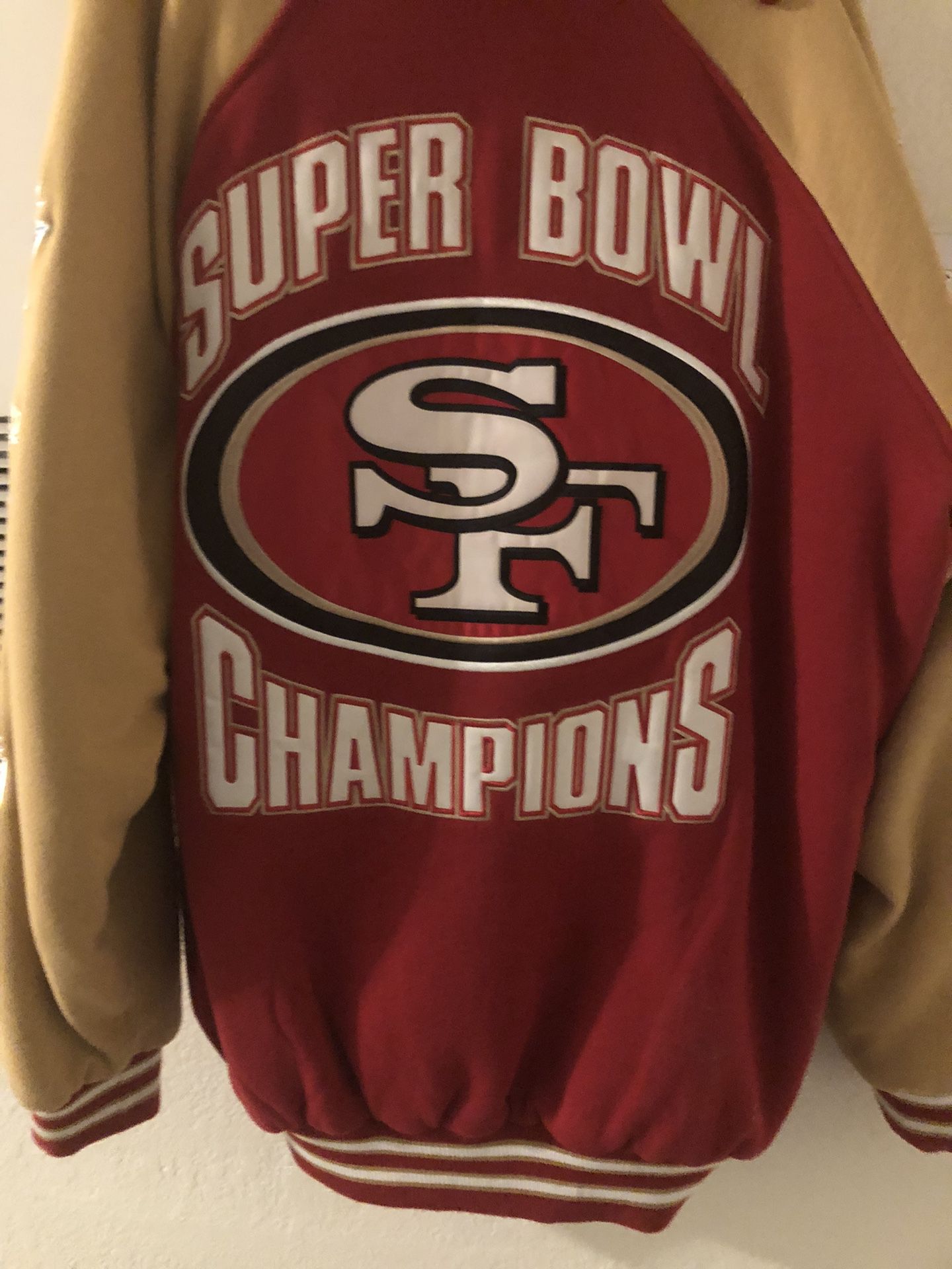 San Francisco 49er championship jacket with hoodie, 350 or best offer