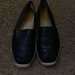 Gucci Mens GG Leather Espadrille 