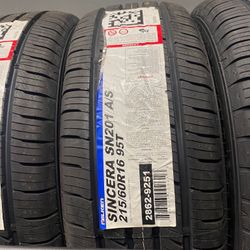 215/60r16 Falken Set of New Tires