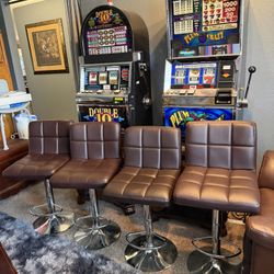 Brown Bar Stools (4) 