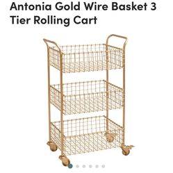 World Market Gold Rolling Cart