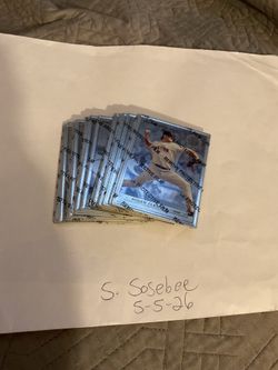 1996 Leaf Preferred Steel silver card lot. 22 cards with film still attached. Heavy cards