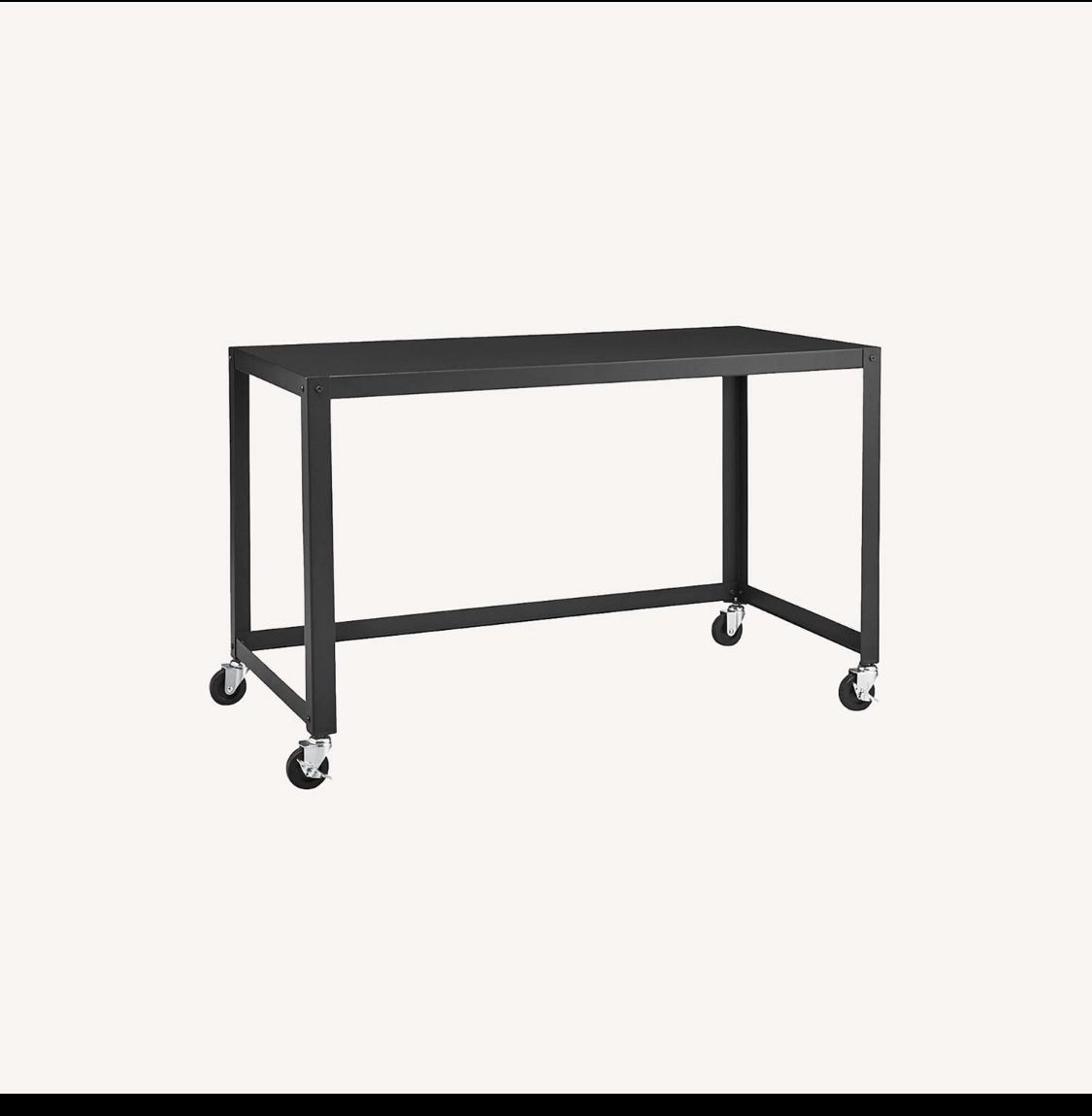 Cb2 Go Cart Metal Desk On Wheels