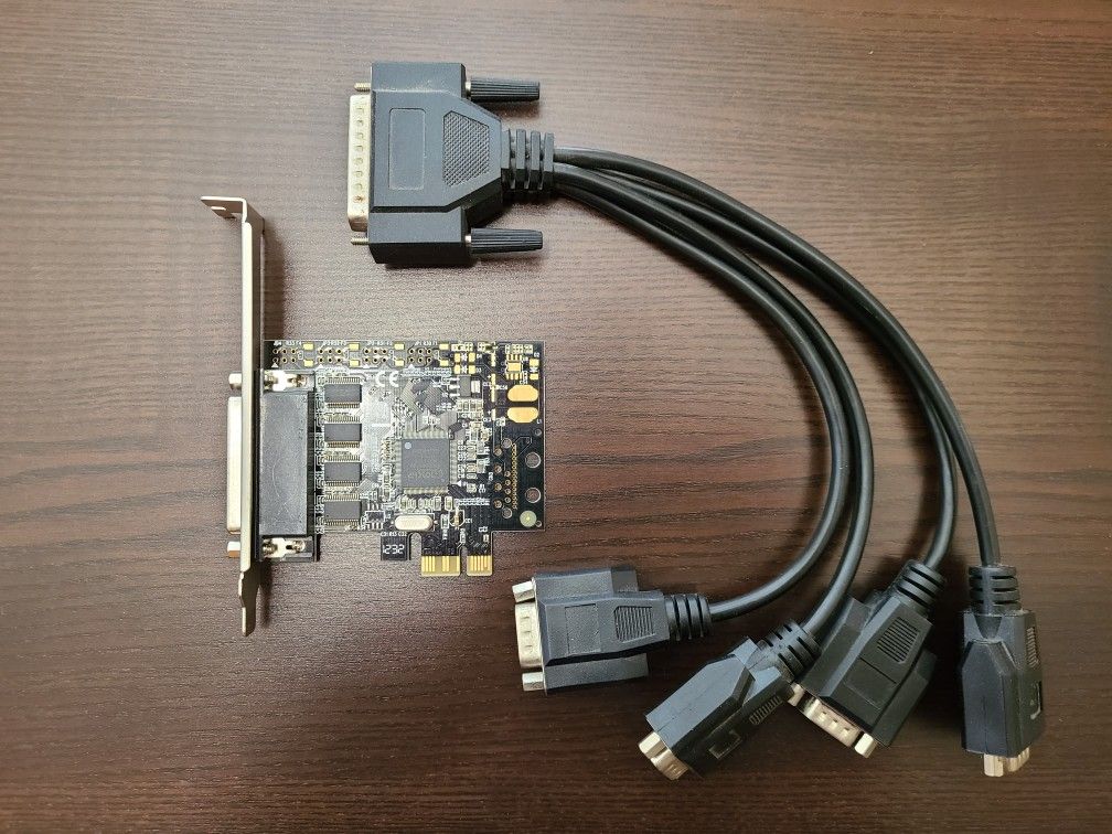 Syba 4 Port DB9 Serial PCI-Express 2.0 x1 Card - SD-PEX15011