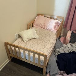 2 Toddler Beds w/ Mattresses – Like New, Solid Wood