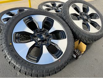2026 Ford F-150 F150 22" OEM Rims Wheels & NEW Tires Lincoln Navigator Expedition Lightning Stealth King Ranch Platinum