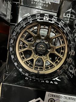 17” Lock Off road Commando bronze face black lip 6x135