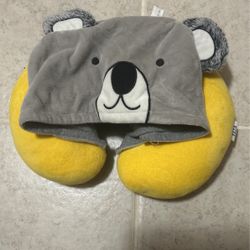 Neck pillow with animal hood hot sale