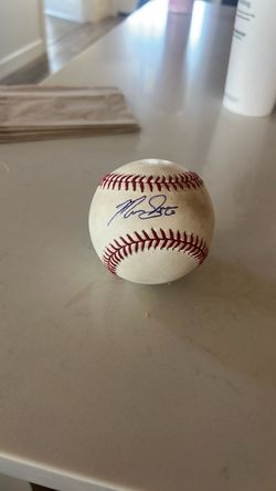 a signed baseball