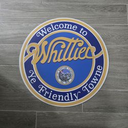 24"    Welcome To Whittier Aluminum Reflective Street Sign 