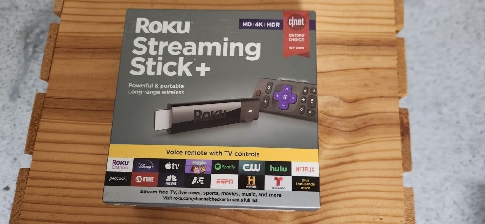 New/Open Box Roku Streaming Stick Plus 3810R-4K Streaming Media Player with Voice Remote.