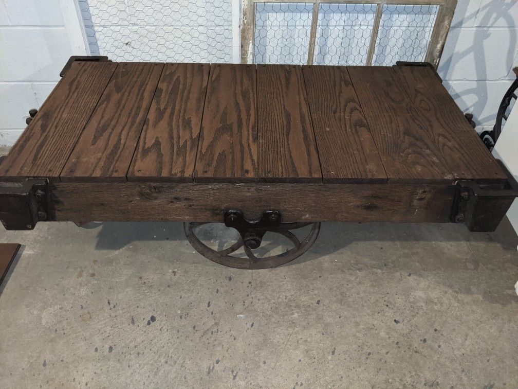 Antique Coffee Table Cart