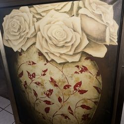 Oversized Roses Canvas for Home and Bedroom Decor