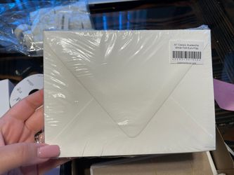 A7 Classic Avalanche White Felt Euro Flap Envelopes