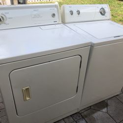 Kenmore-Whirlpool Washer And Dryer Set Large Capacity Working Perfectly Fine 