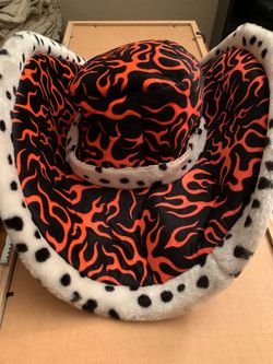 Bendable Fire (or Pimp) Hat for Costume