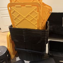 Black Storage Bins 