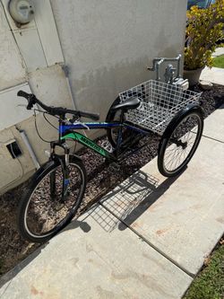 3 wheeler bike with basket