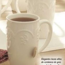 Princess House Marbella Latte Mugs. Set Of 2