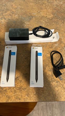 Title: Microsoft Surface Pro Accessories Bundle – 2 New Pens + Charger