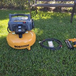 Bostitch Air Compressor Combo Pack with Nail gun 