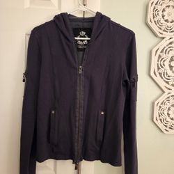 Women's Jacket By Cino, Size Medium, Stylish Zip Up Hoodie