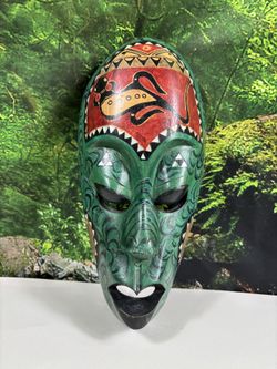 Hand Carved Tribal Wooden Mask