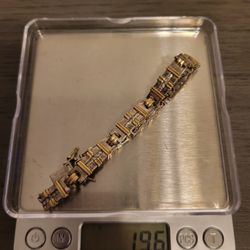 10k Sterling Diamond Bracelet 