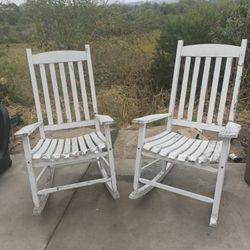 Farmhouse Or Shabby Chic Rocking Chair Set