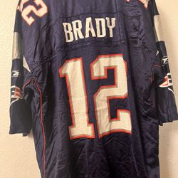 Vintage Reebok Tom Brady Reebok Football Jersey Size XXL
