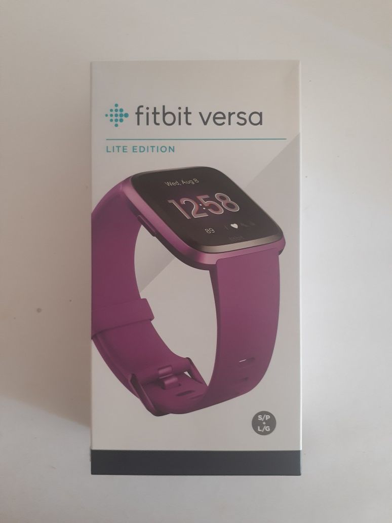 NEW Fitbit Versa Lite Fitness Smartwatch S/L Band