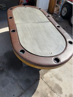 poker table with covers