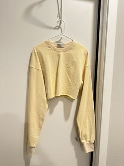 Yellow Cropped Sweater From Saski