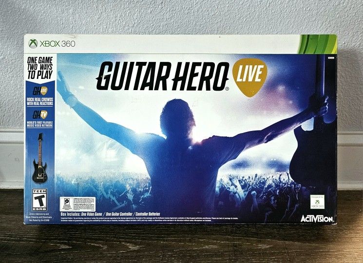 π₯ Guitar HERO Live XBOX 360 New Obo