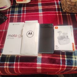 New Motorola Moto Stylus 5g Phone 2025/JBL Vibe Earbuds
