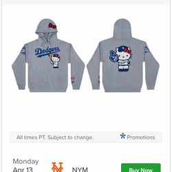 Size XL Hello Kitty Dodger Giveaway Hoodie