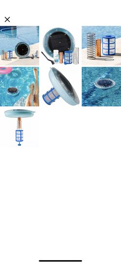 Solar powered Pool Ionizer Kills Algae Using Less Chlorine above or in ground Low Prices