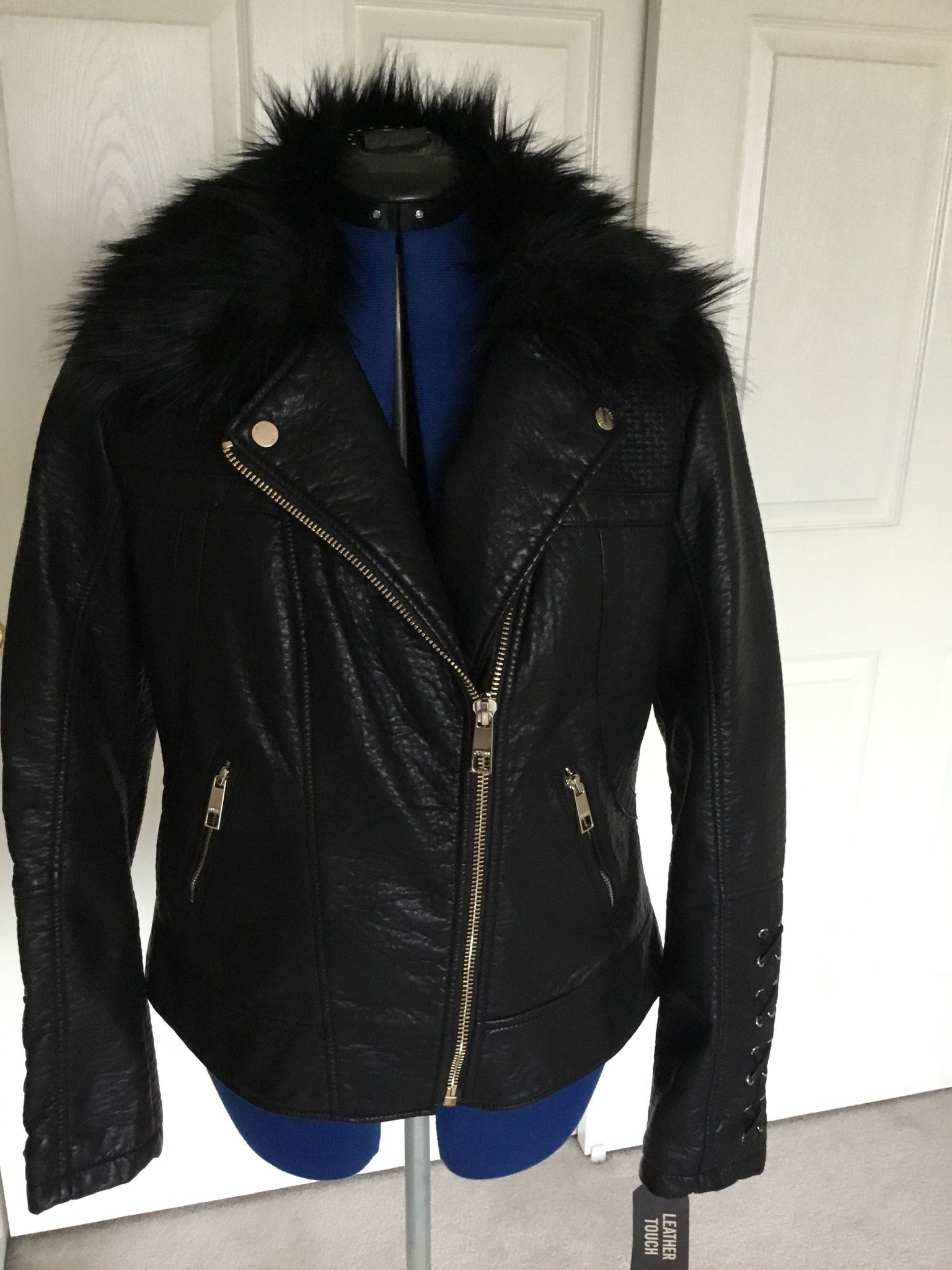 new leather jacket Woman Size M-Large