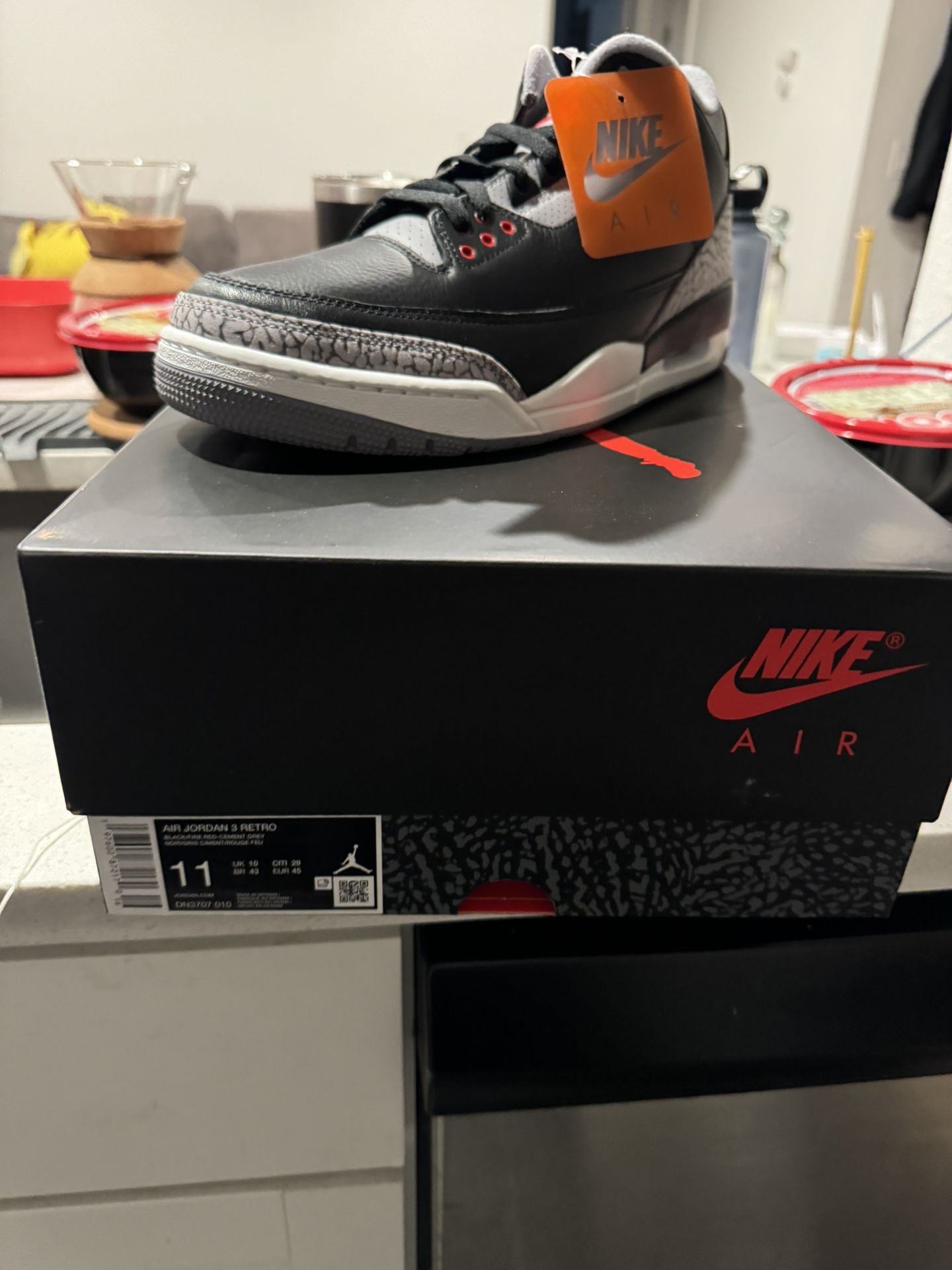 Jordan 3 Retro OG Black Cement 2024 Size 11 Brand New