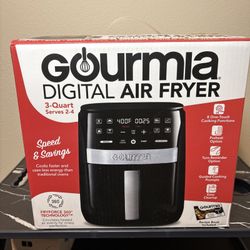 Gourmia 3 Quart Digital Electric Air Fryer GAF686 Black Brand New