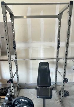 Squat rack and bench only no bar no weights