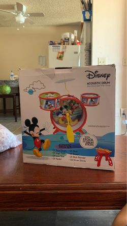Disney Acoustic Drum Jazz Drum Set With Stool