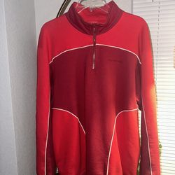 Cardinal SUPREME Speedway Half Zip Sweatshirt size large 