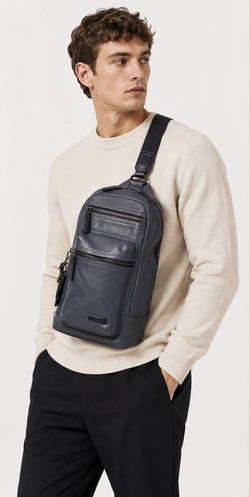 TUMI Leather Sling Backpack / NEW