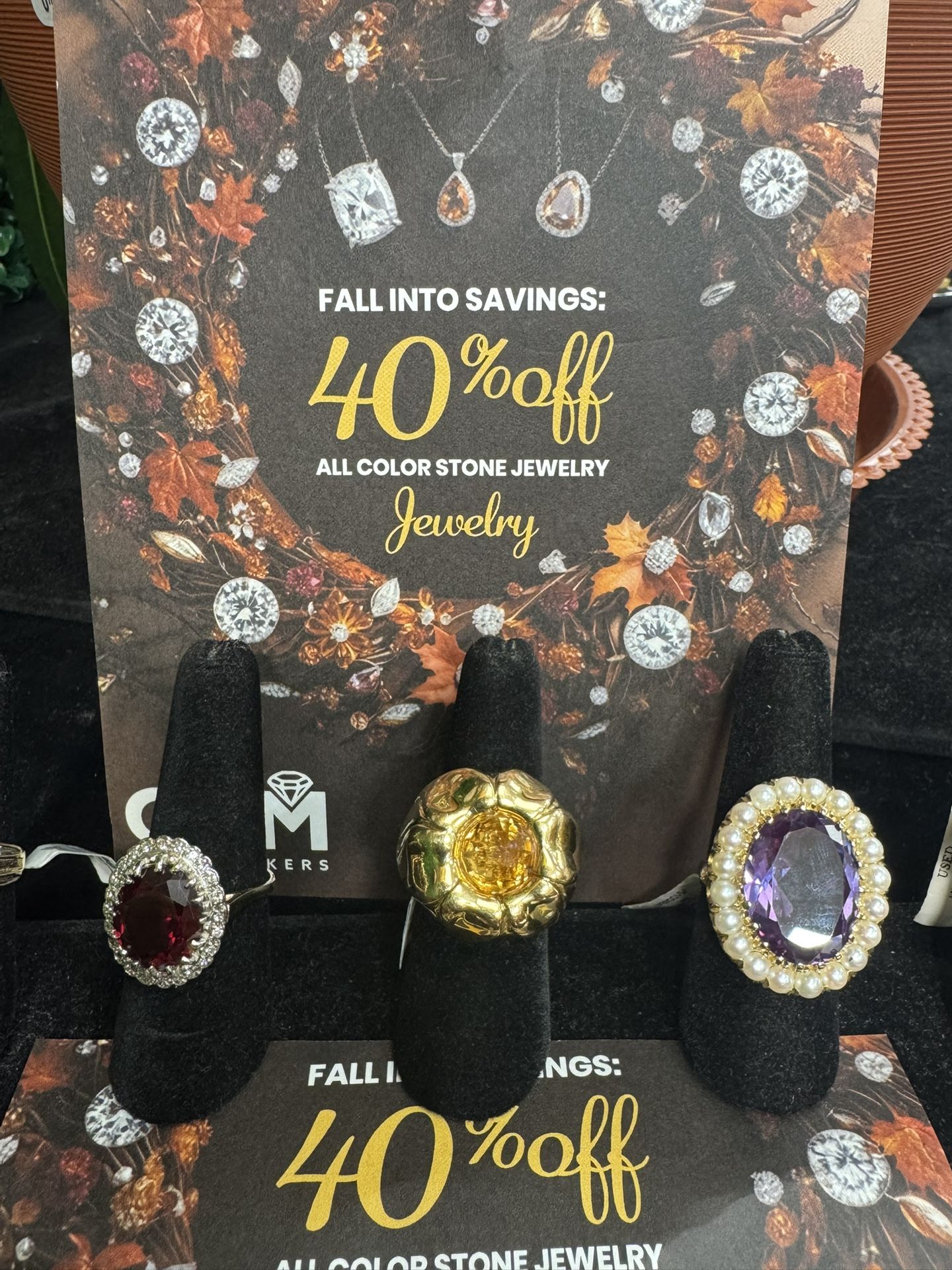 ALL COLORED STONE JEWELRY 40% OFF 