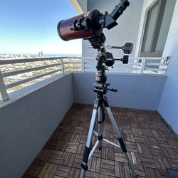 Orion Apex 90mm Telescope Kit – Tripod & Carry Case Included + Orion 1.25” Premium Accessory Kit