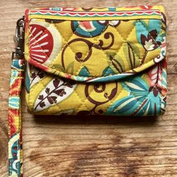 Vera Bradley “Provençal” Tri-Fold Wristlet / Wallet - (Retired Pattern)